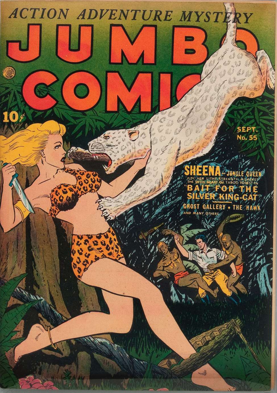 Comic Book Cover For Jumbo Comics 55