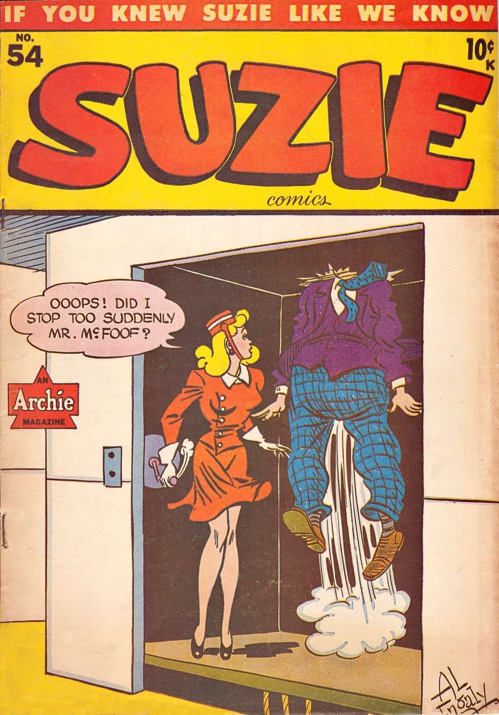 Comic Book Cover For Suzie Comics 54