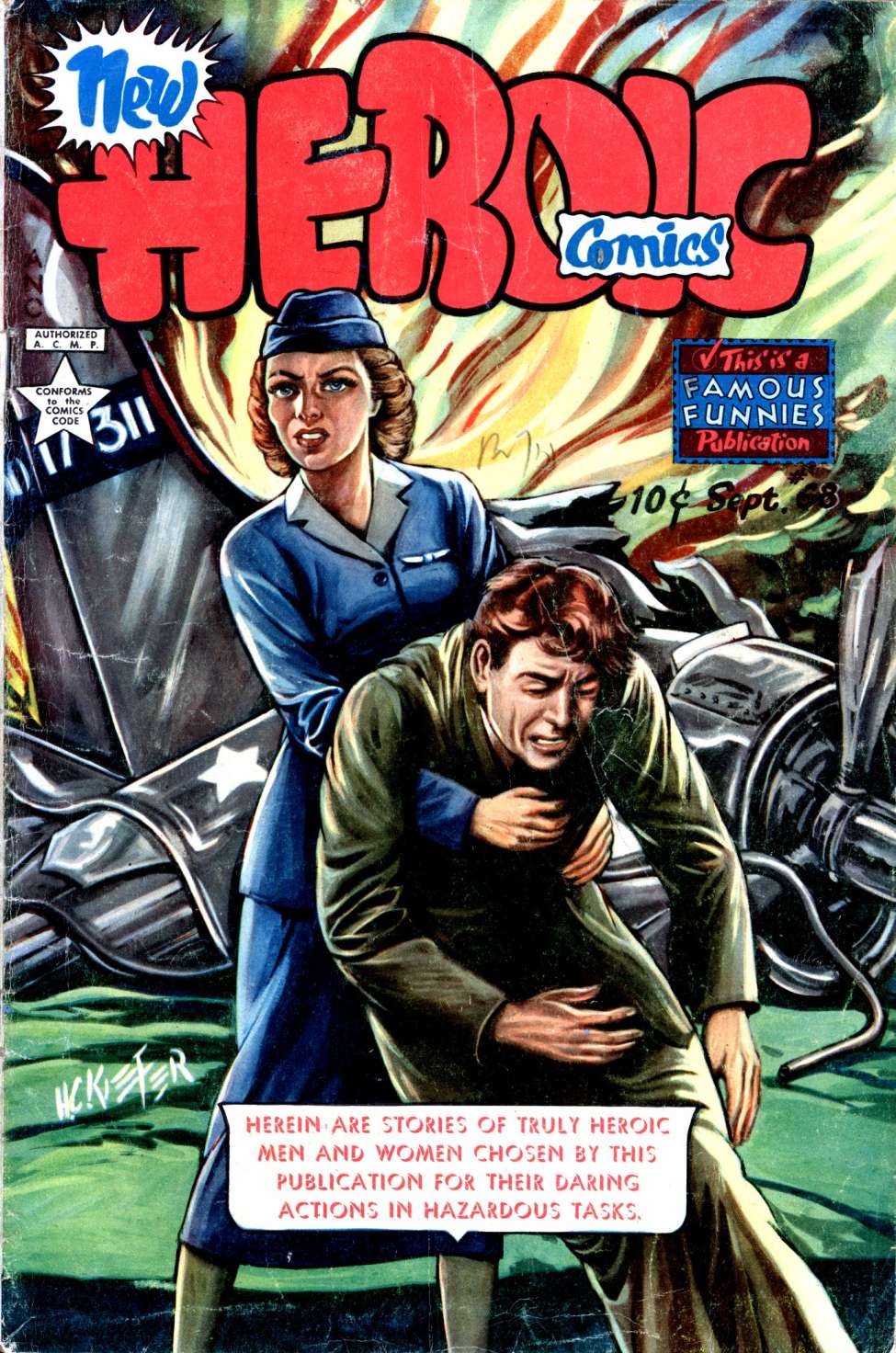 Comic Book Cover For New Heroic Comics 68