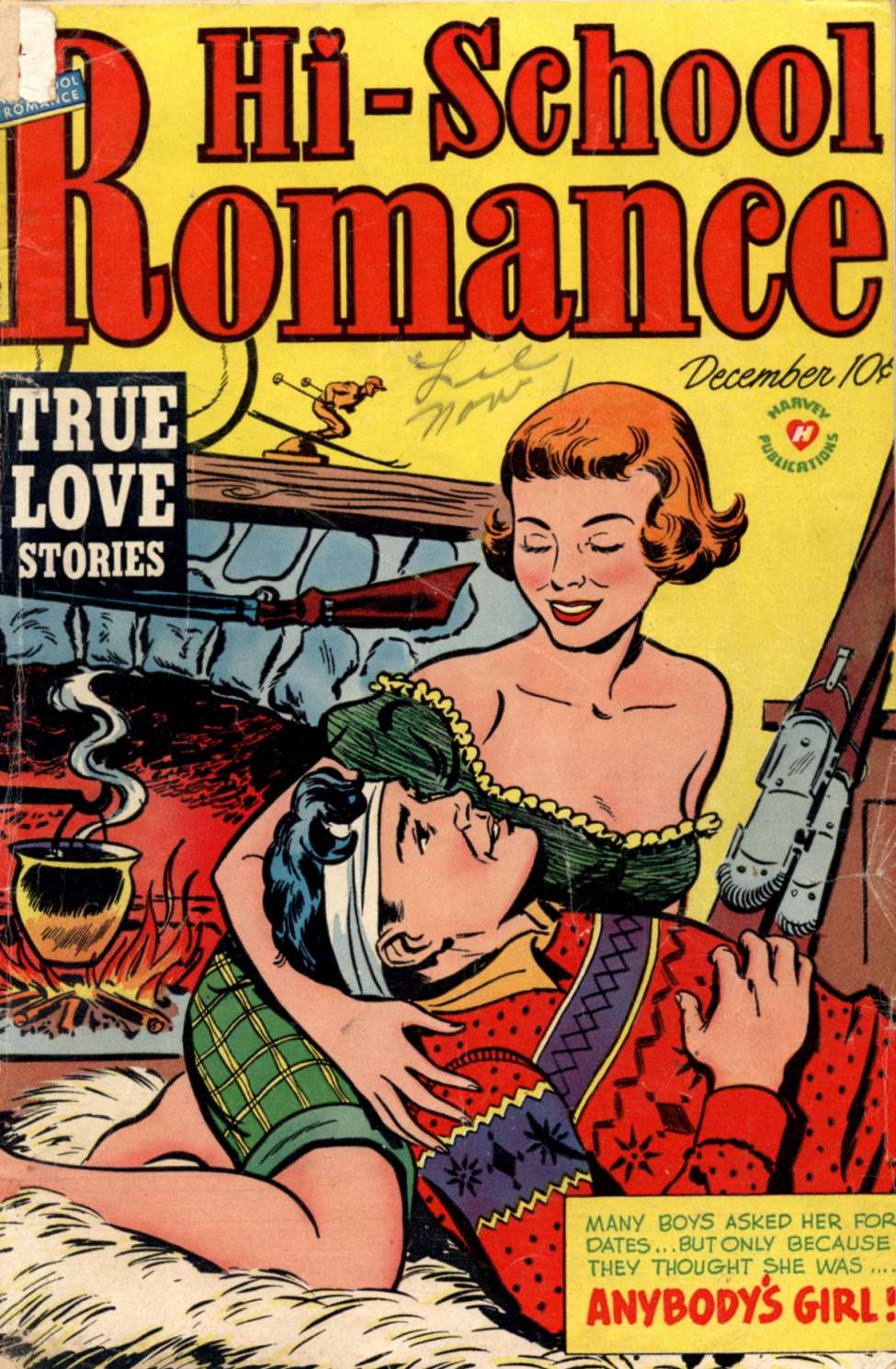 Comic Book Cover For Hi-School Romance 12