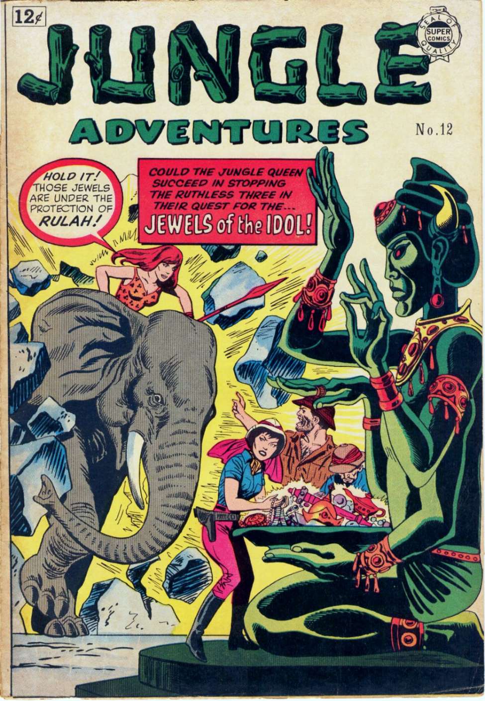 Comic Book Cover For Jungle Adventures 12