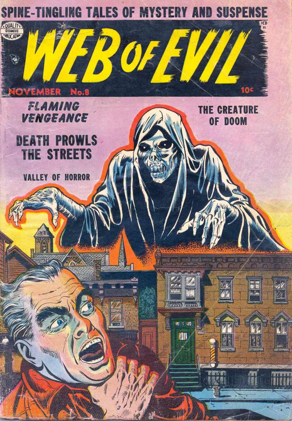 Comic Book Cover For Web of Evil 8