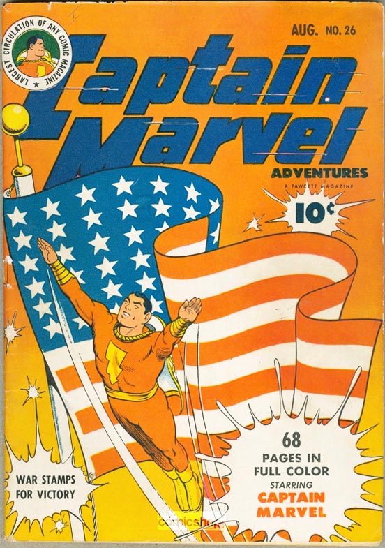 Comic Book Cover For Captain Marvel Adventures 26