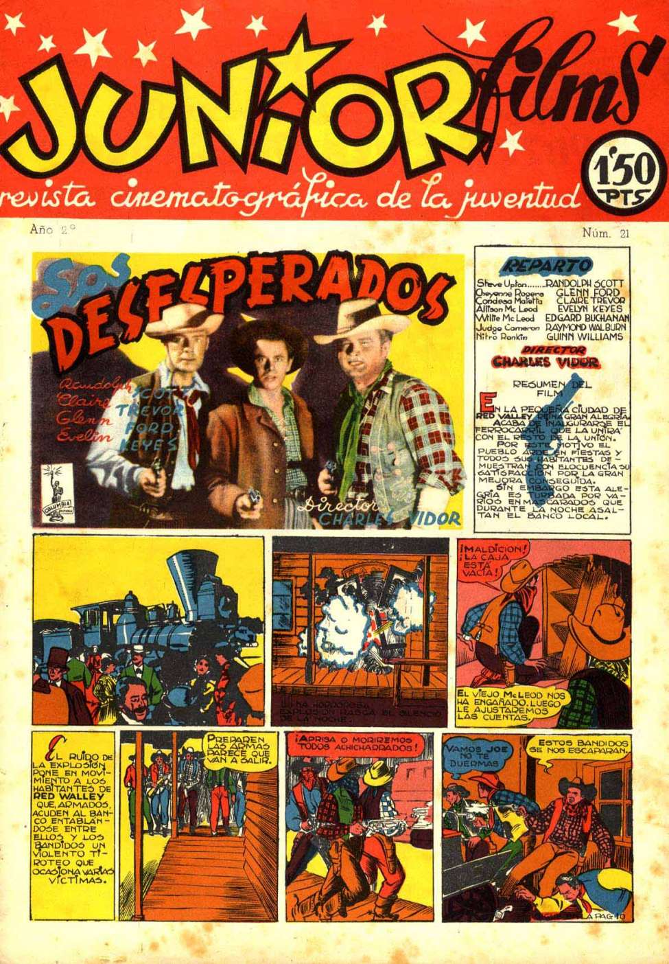 Comic Book Cover For Junior Films 21 Desesperados