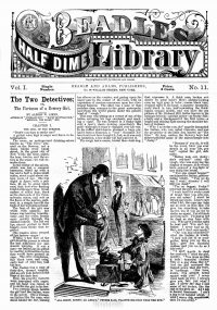 Large Thumbnail For Beadle's Half Dime Library 11 - The Two Detectives