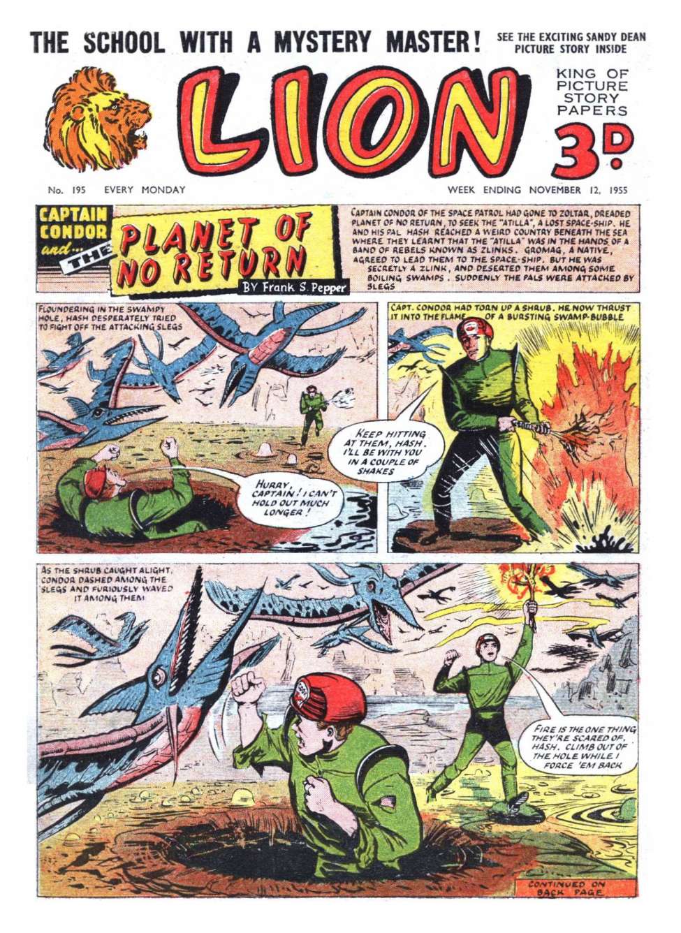 Comic Book Cover For Lion 195