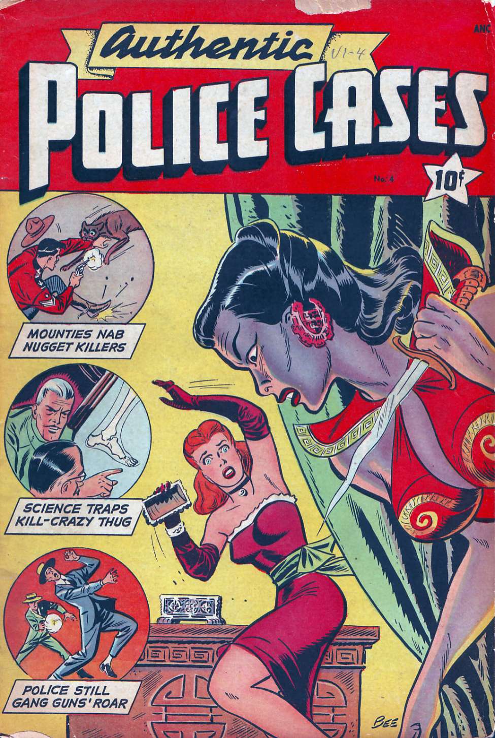 Comic Book Cover For Authentic Police Cases 4