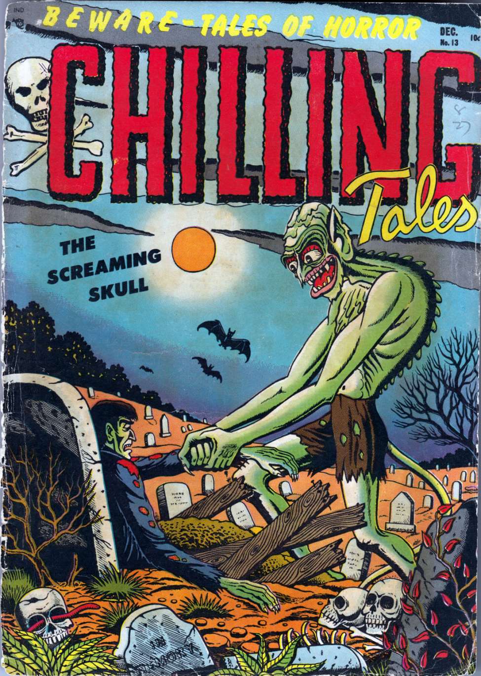 Comic Book Cover For Chilling Tales 13
