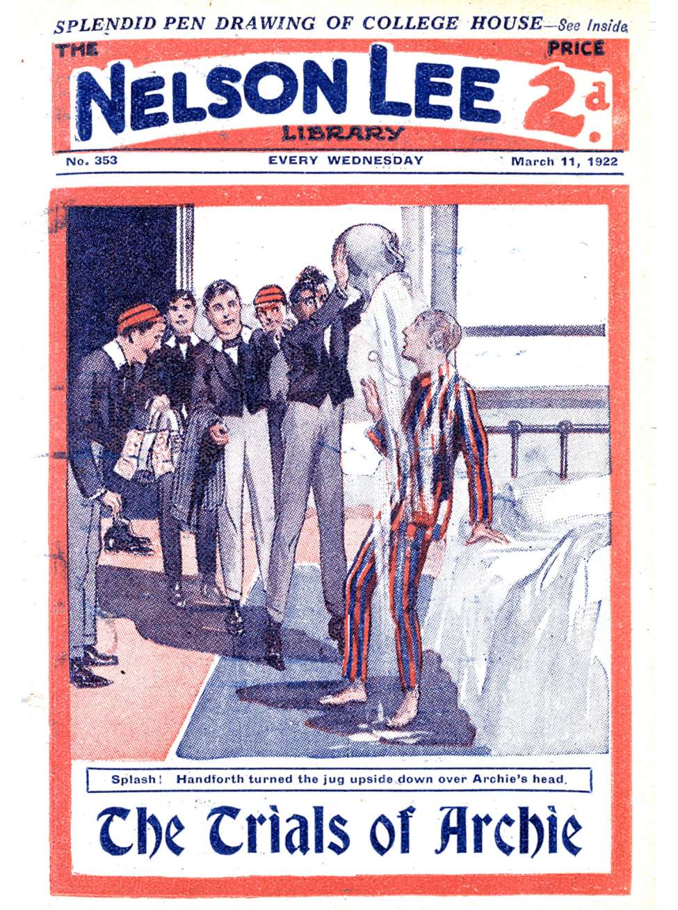 Comic Book Cover For Nelson Lee Library s1 353 - The Trials of Archie
