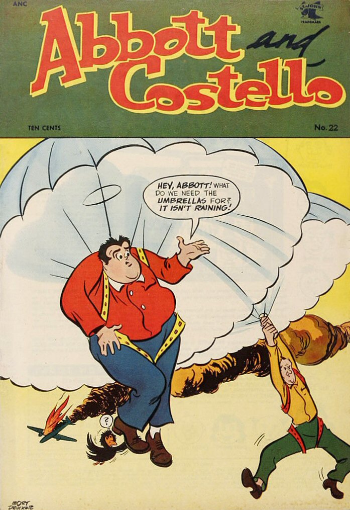 Comic Book Cover For Abbott and Costello Comics 22