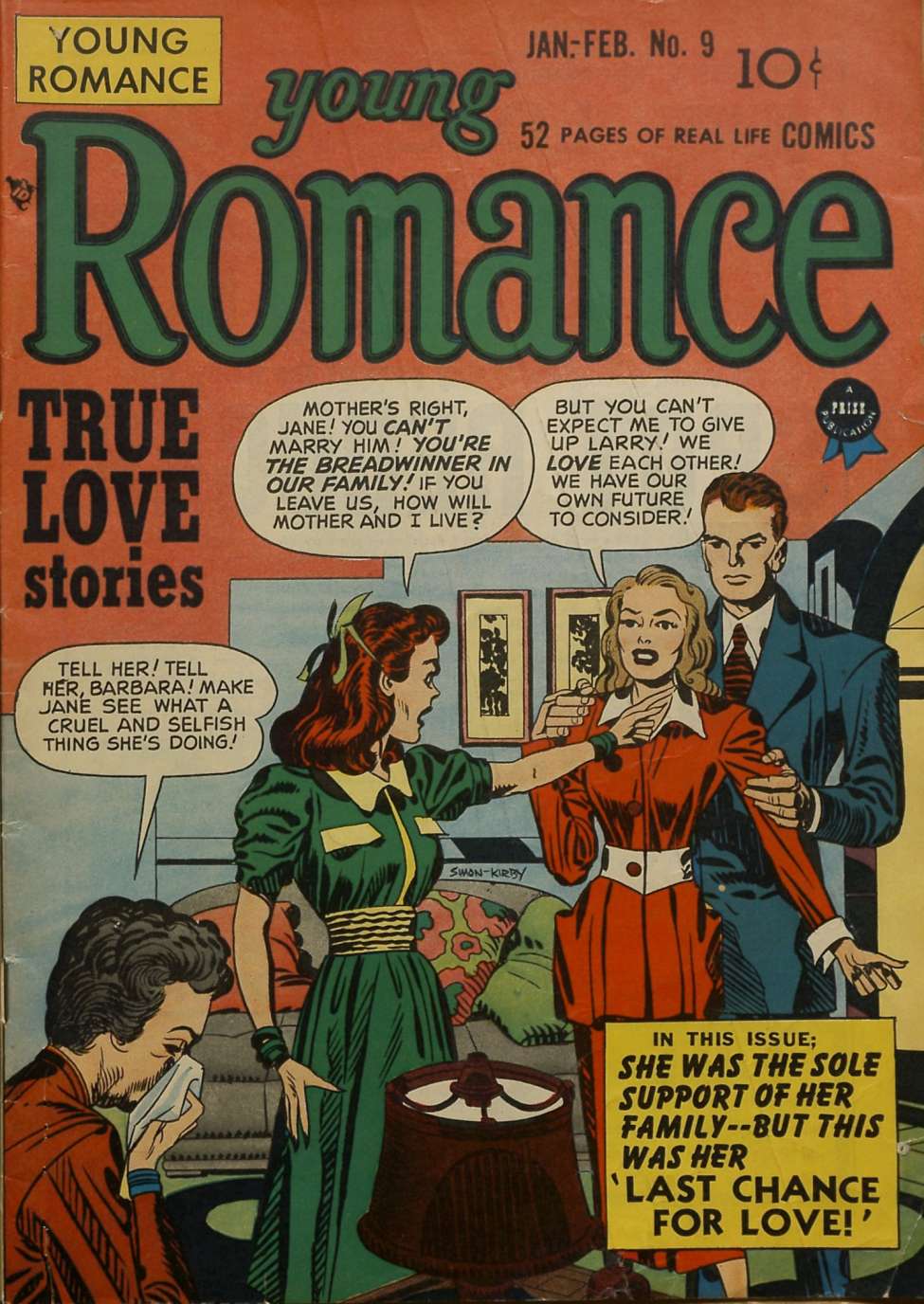 Comic Book Cover For Young Romance 9