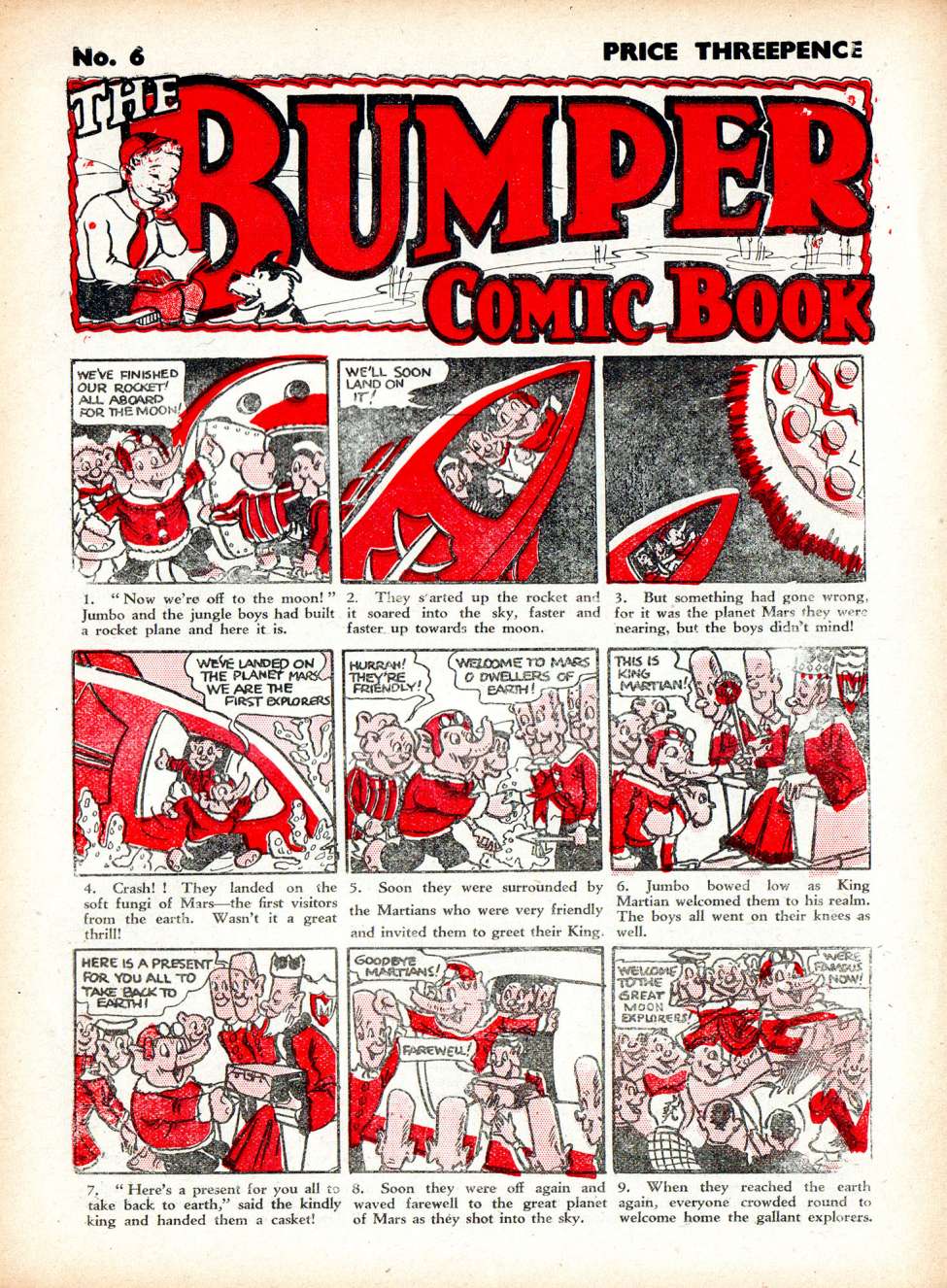 Book Cover For Bumper Comic Book 6