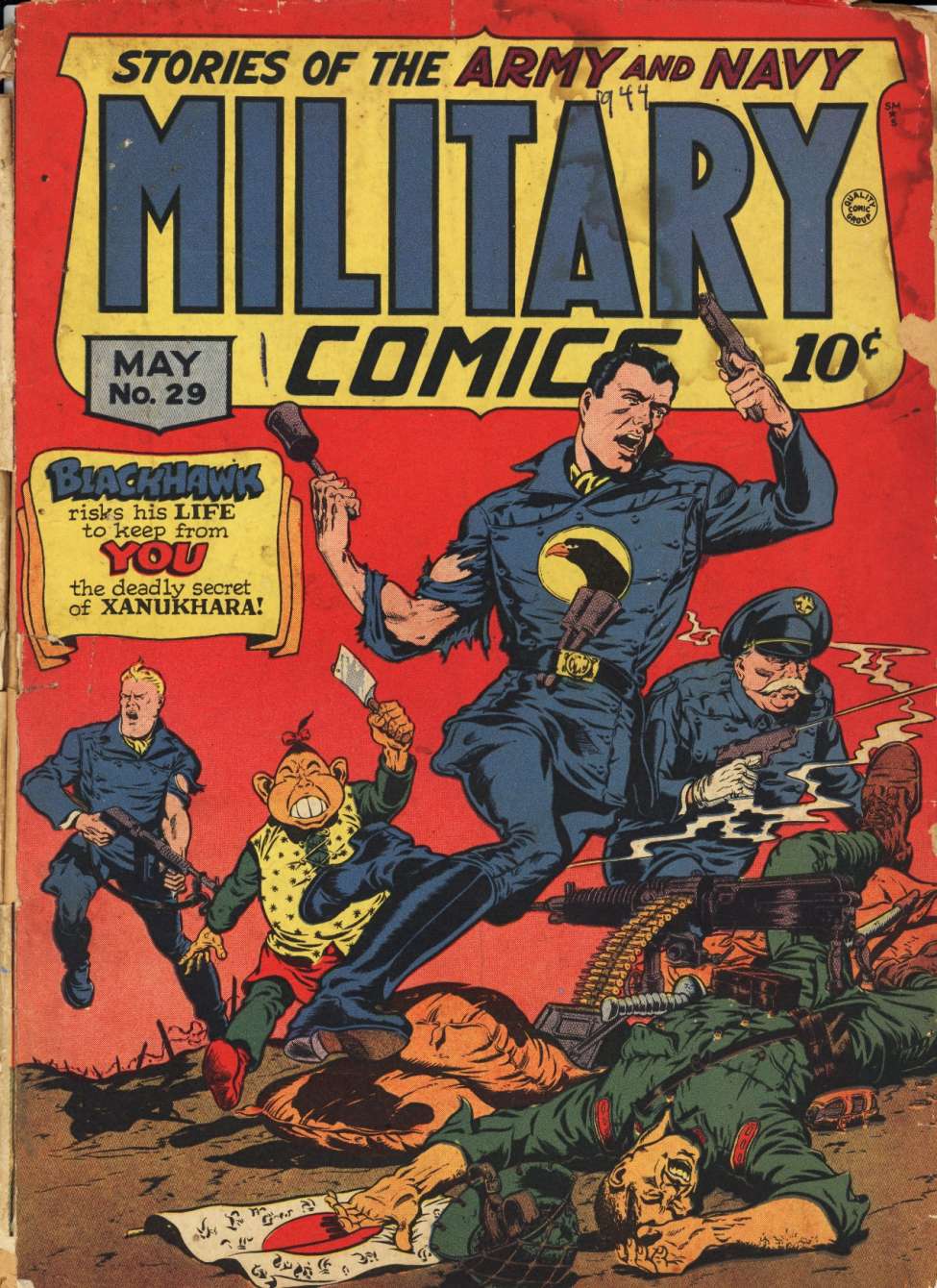 Book Cover For Military Comics 29