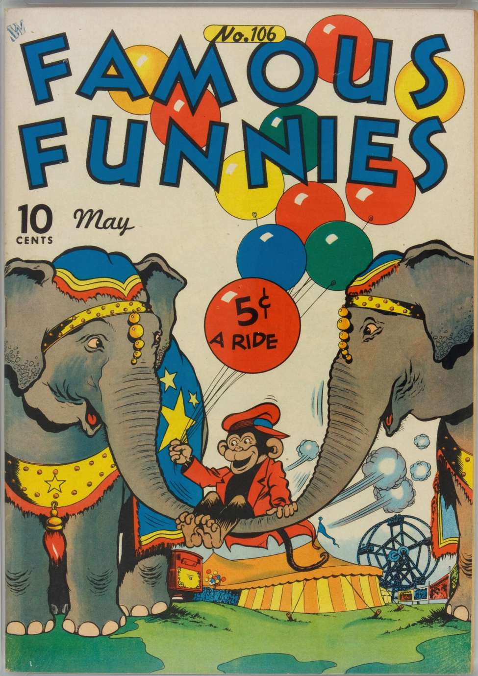 Book Cover For Famous Funnies 106