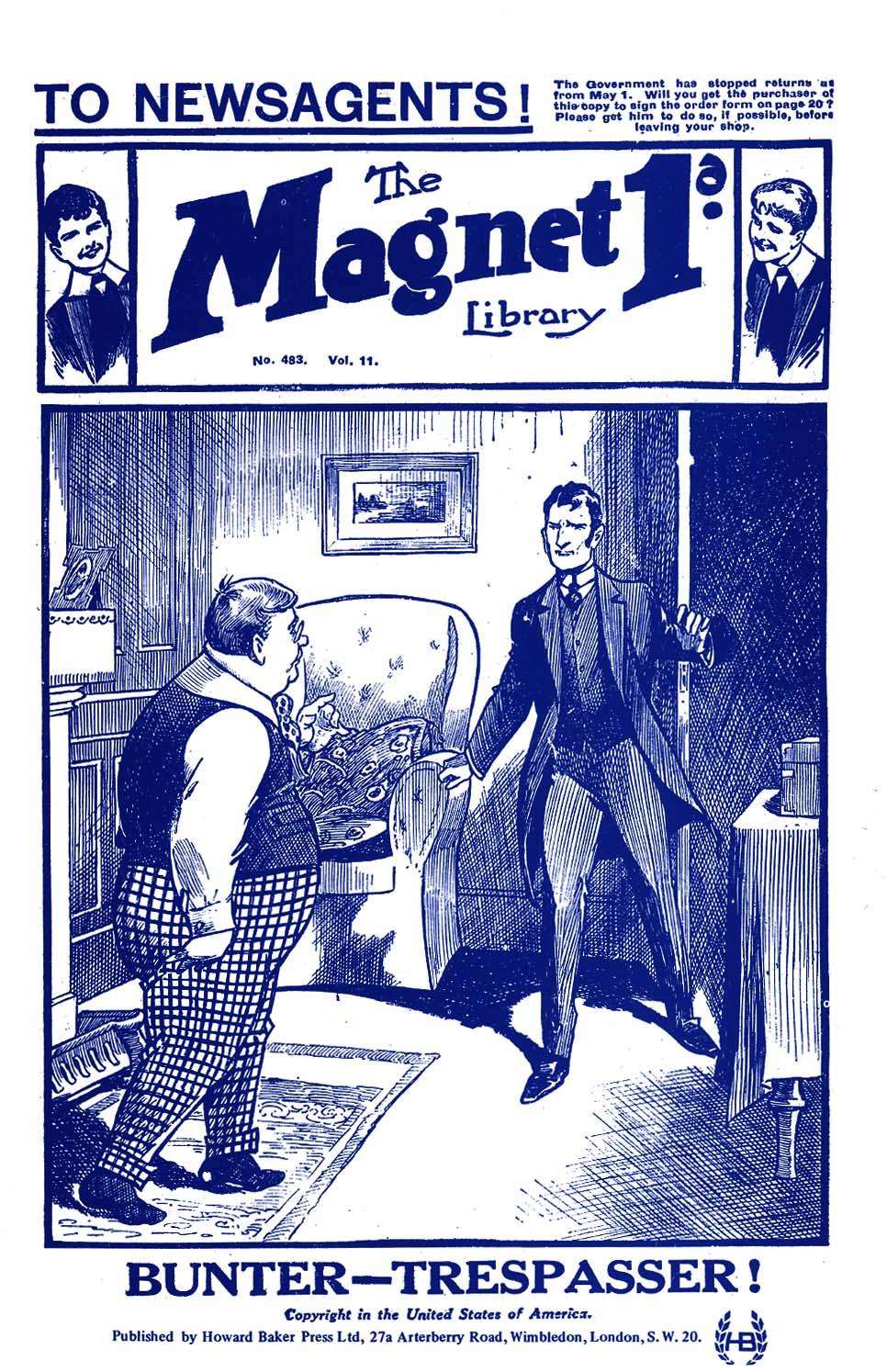Book Cover For The Magnet 483 - Sir Jimmy Secrets