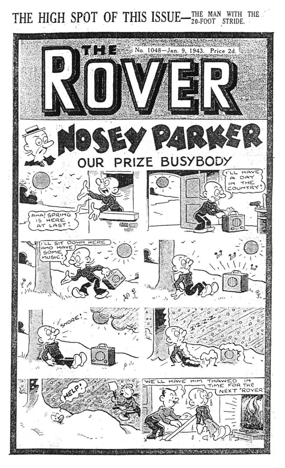Comic Book Cover For The Rover 1048