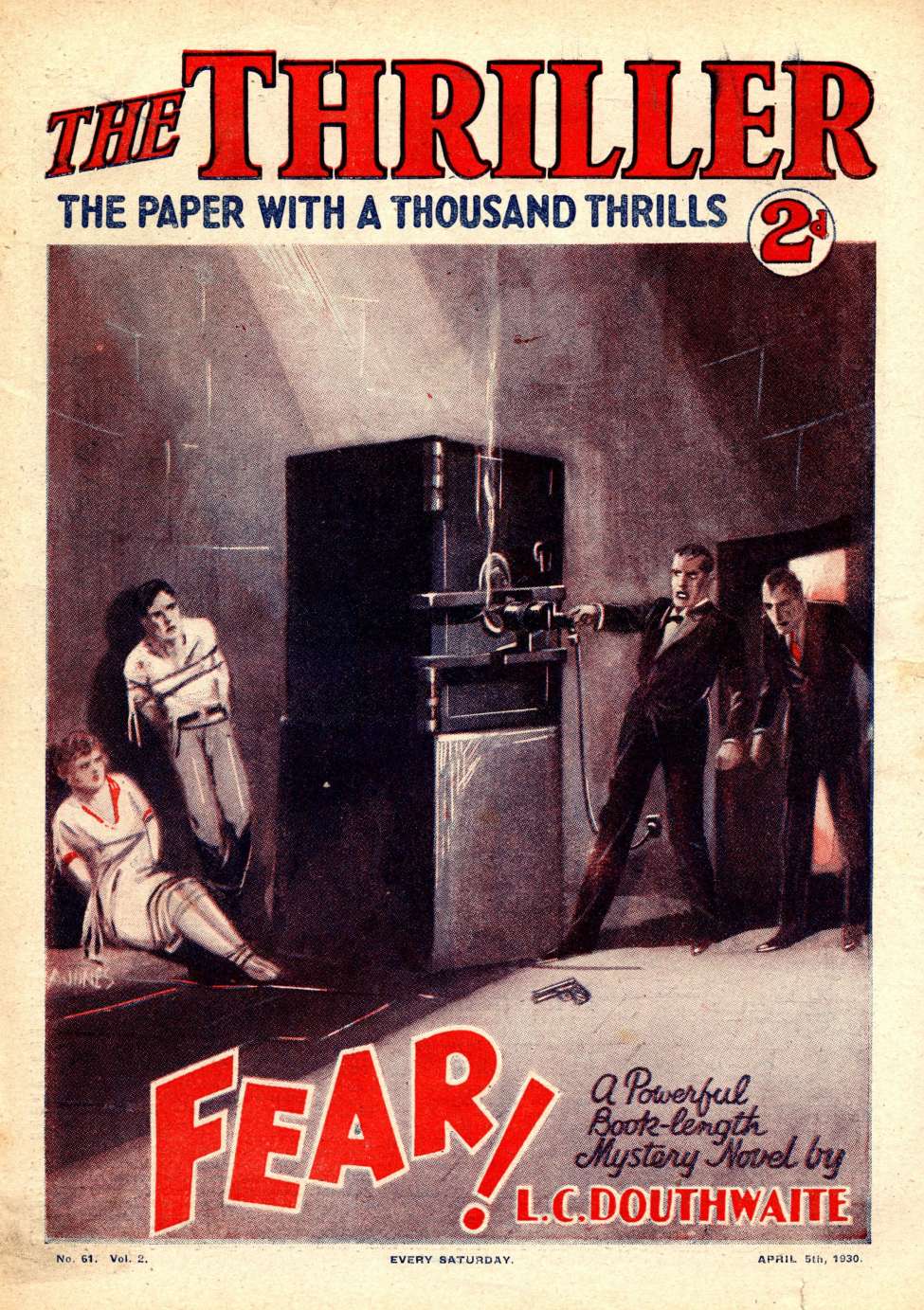 Comic Book Cover For The Thriller 61