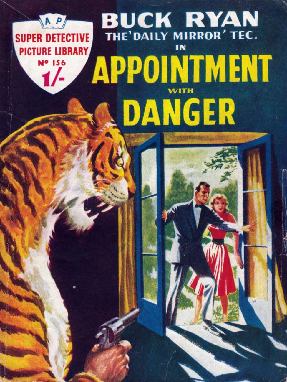 Comic Book Cover For Super Detective Library 156 - Buck Ryan - Appointment With Danger