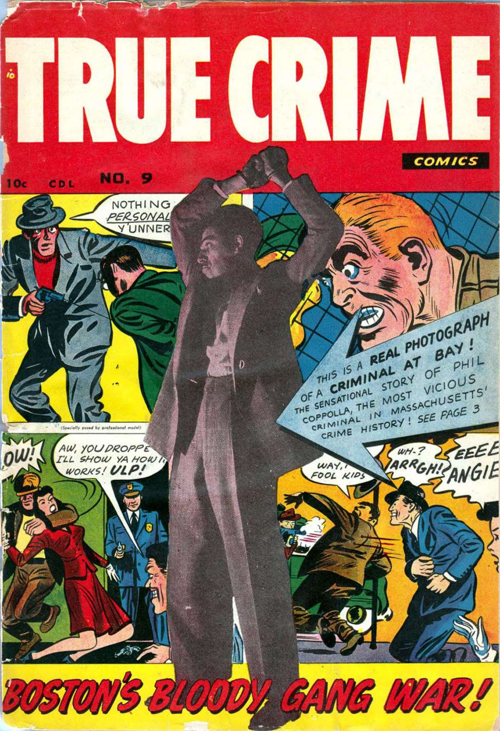 Comic Book Cover For True Crime Comics 9
