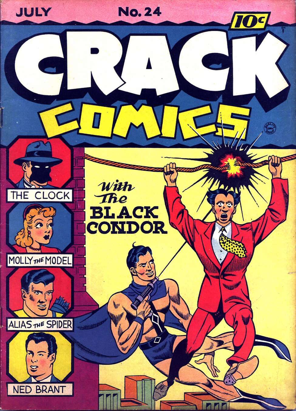 Comic Book Cover For Crack Comics 24