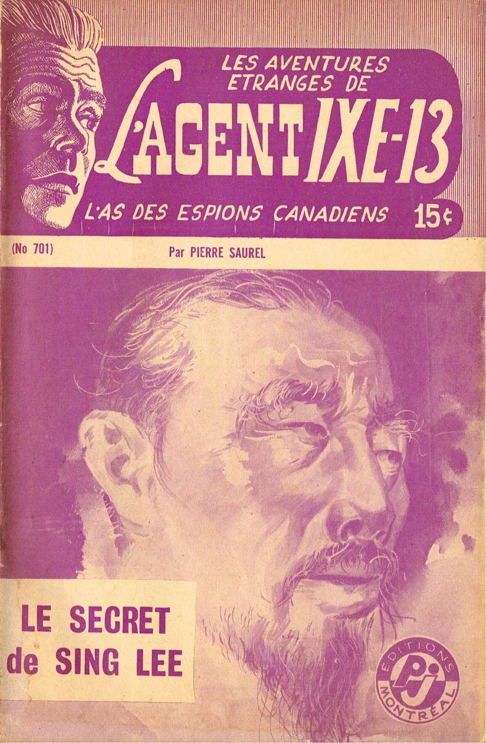 Book Cover For L'Agent IXE-13 v2 701 - Le secret de Sing Lee