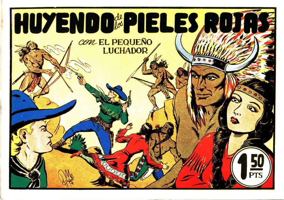 Comic Book Cover For El Pequeno Luchador 11 - Huyendo De Los Pieles Rojas