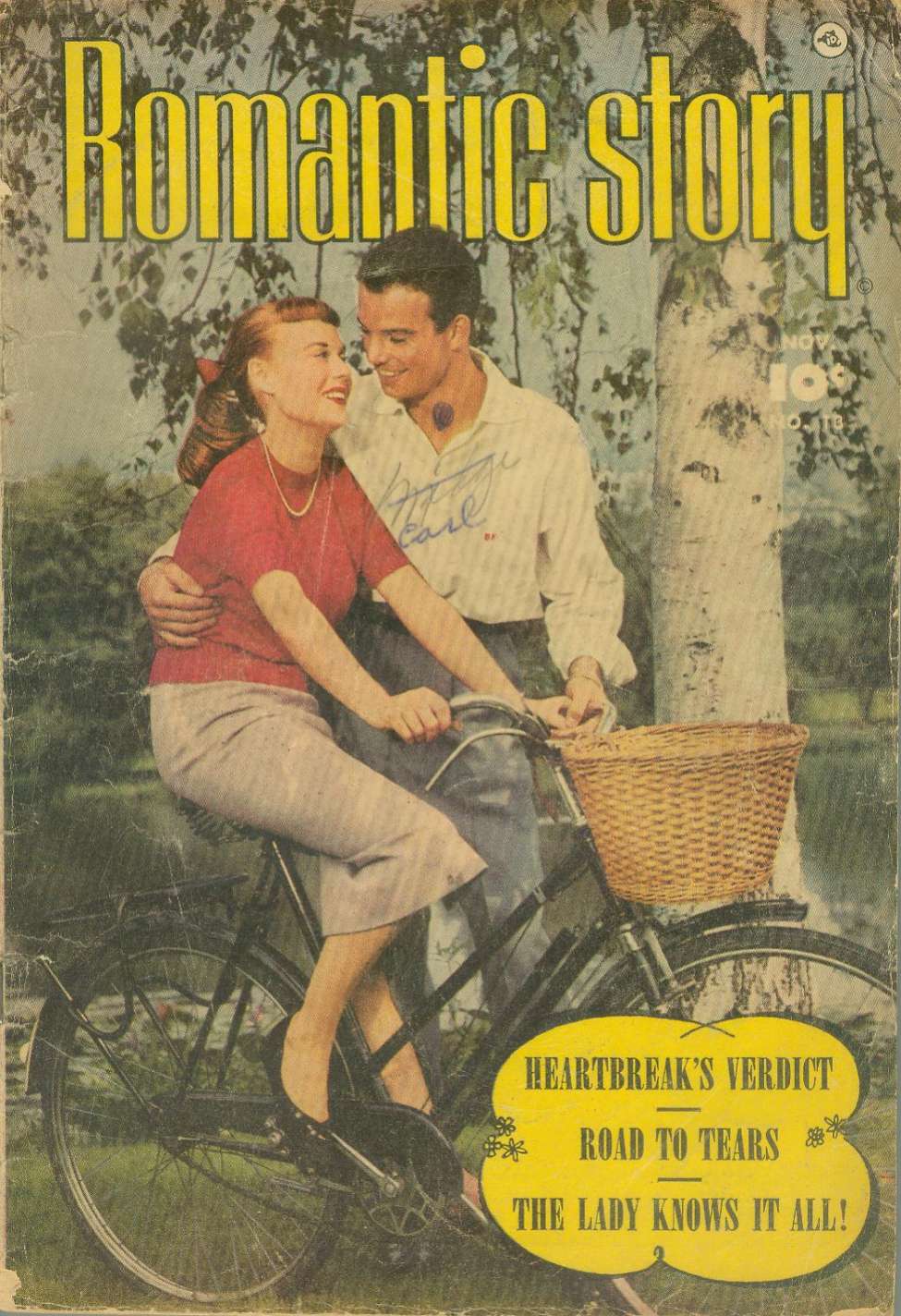Comic Book Cover For Romantic Story 13