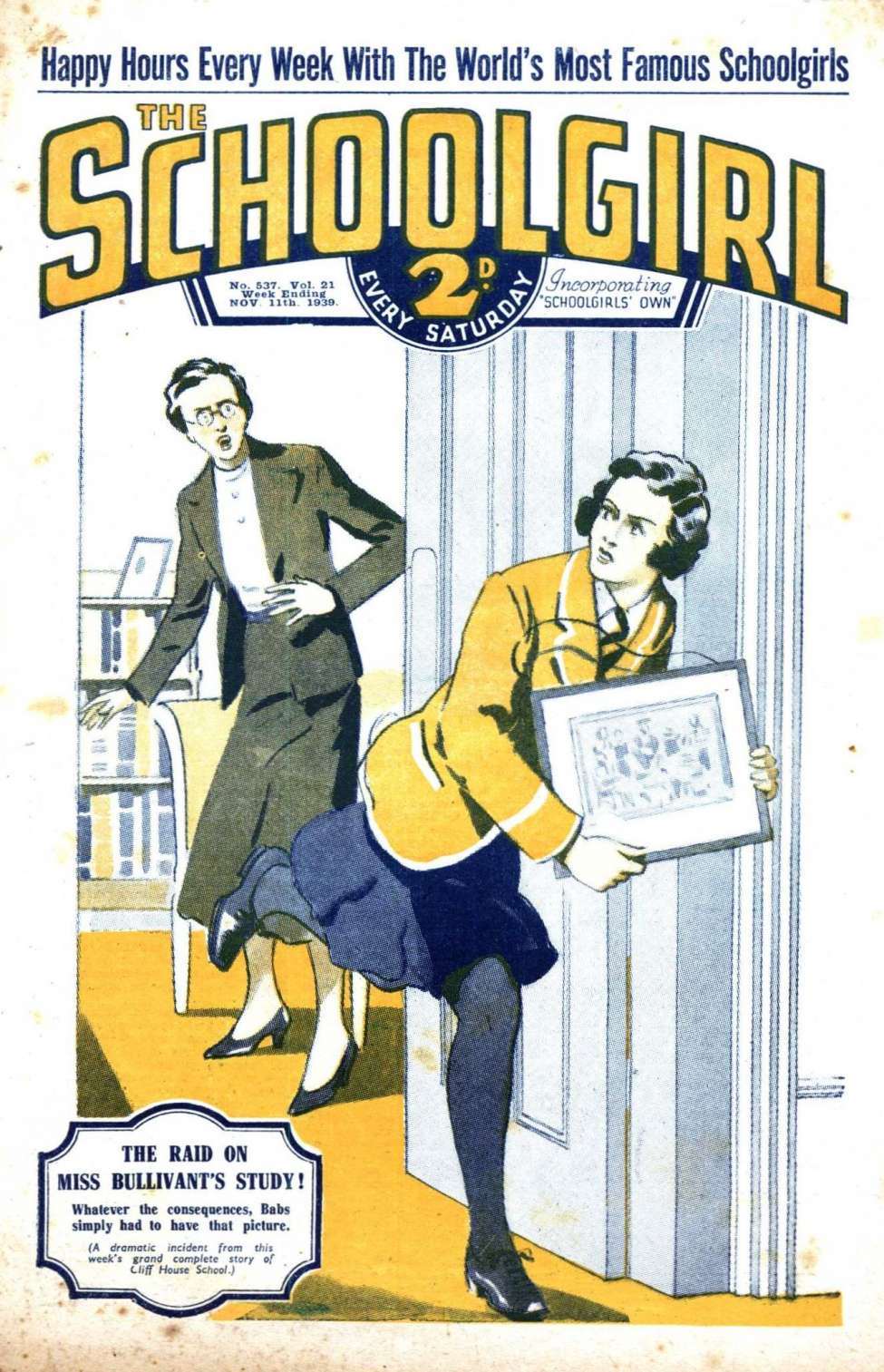 Comic Book Cover For The Schoolgirl 537