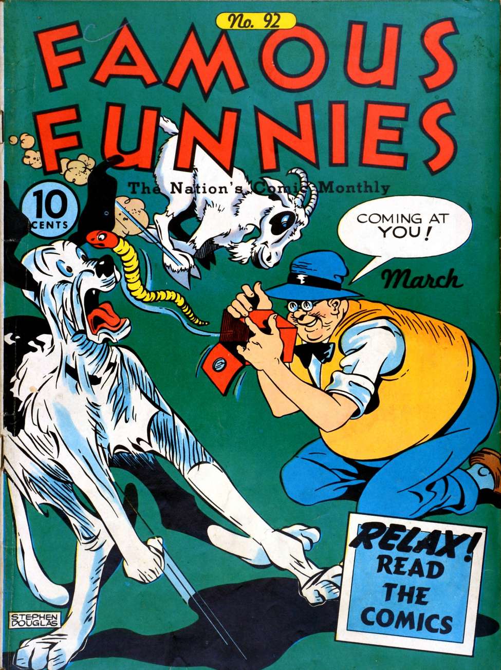 Book Cover For Famous Funnies 92