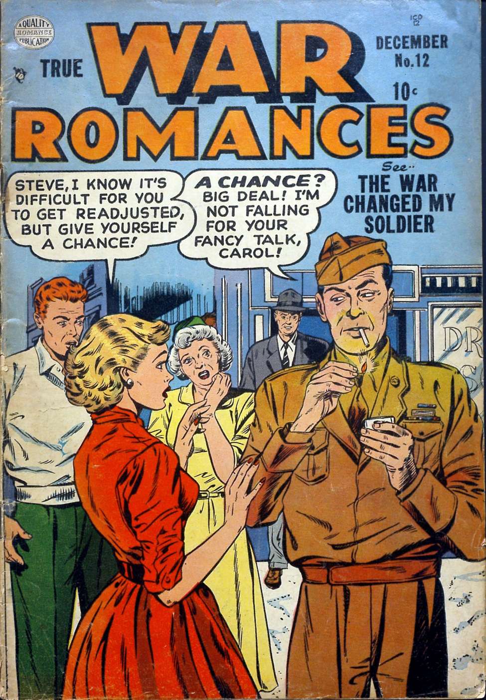 Comic Book Cover For True War Romances 12