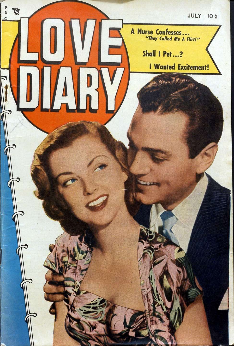 Comic Book Cover For Love Diary 1