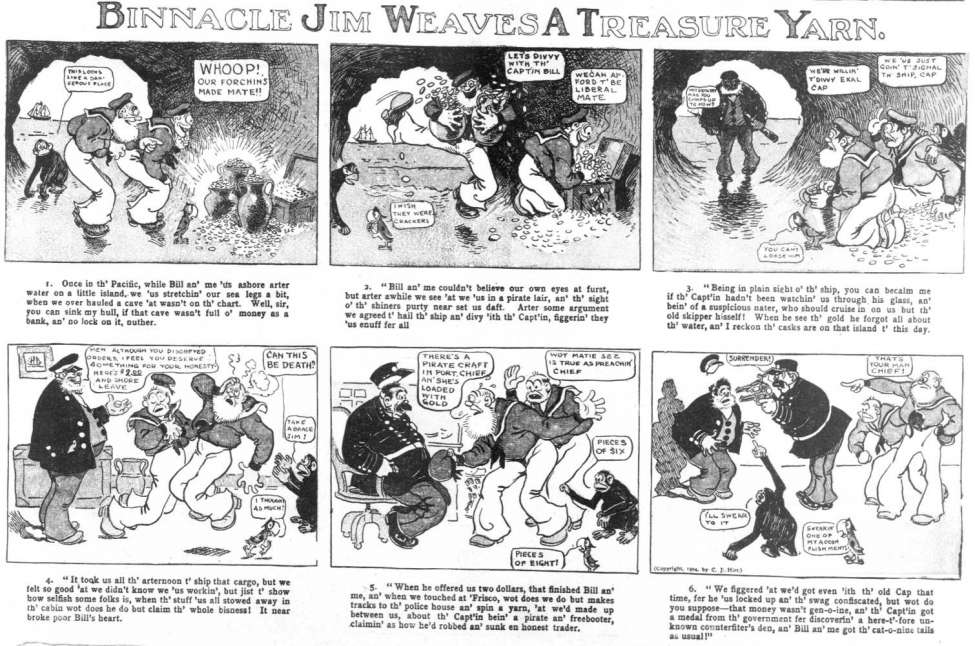 Comic Book Cover For Binnacle Jim (1904-1905)