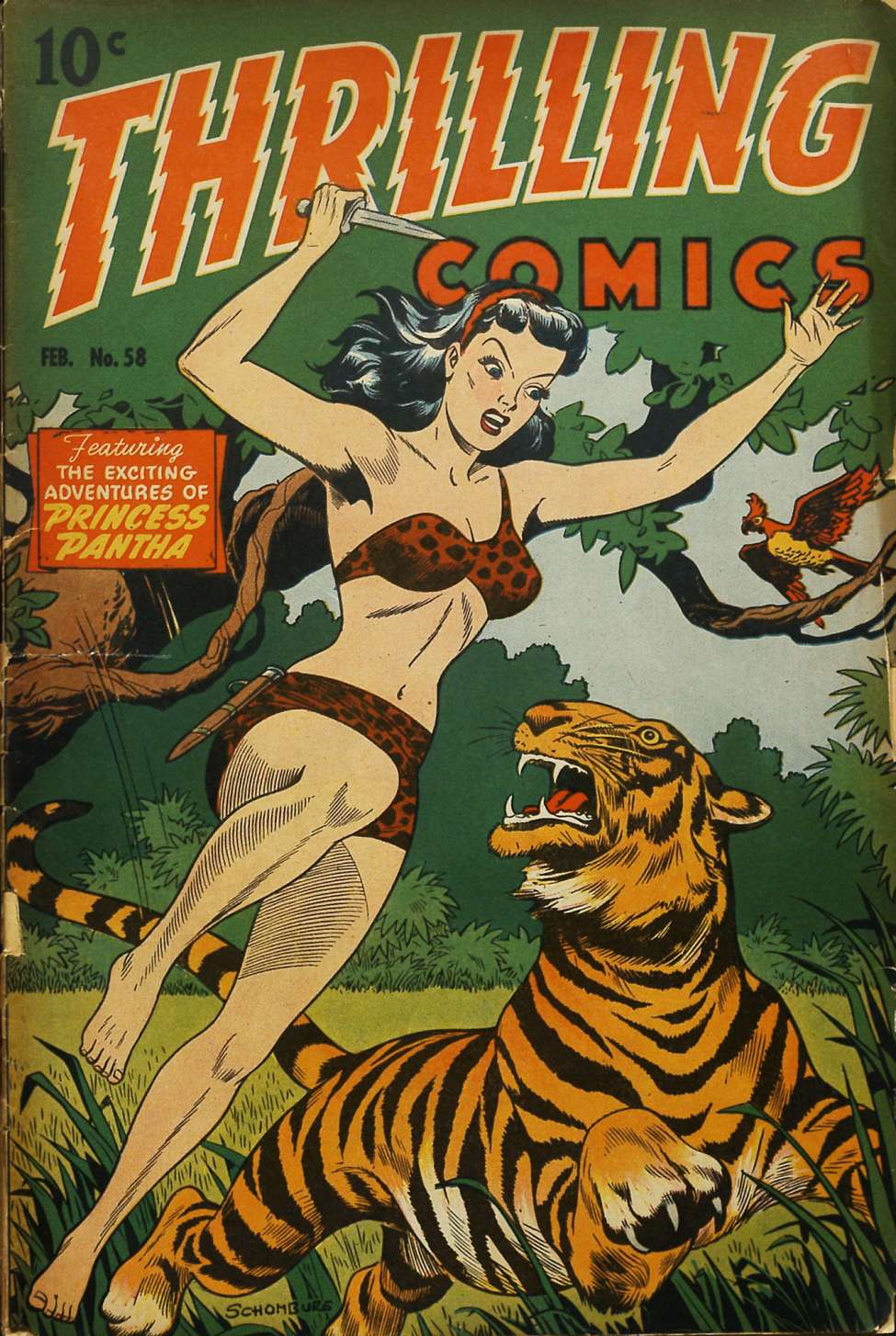 Book Cover For Thrilling Comics 58 - Version 3