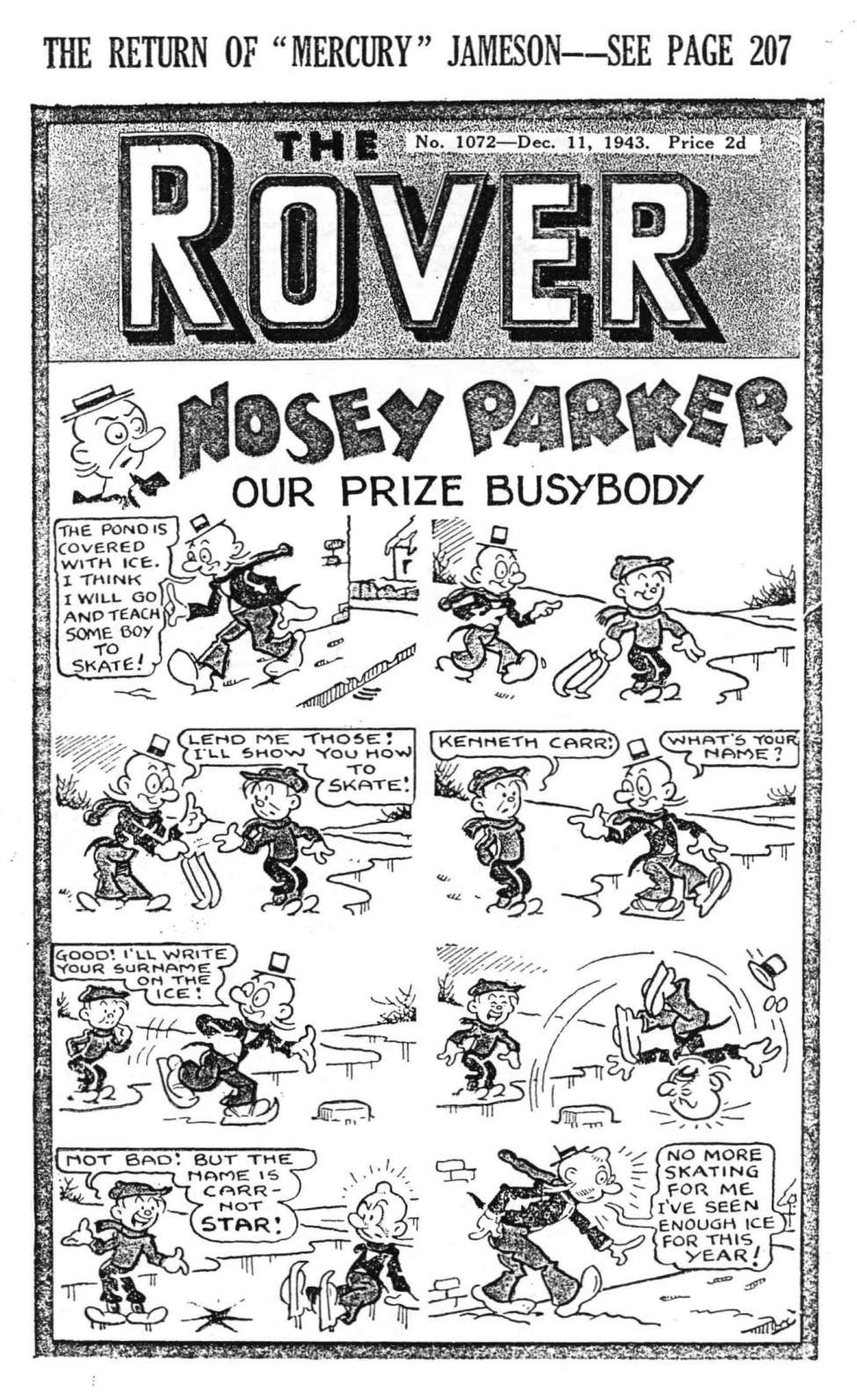 Comic Book Cover For The Rover 1072