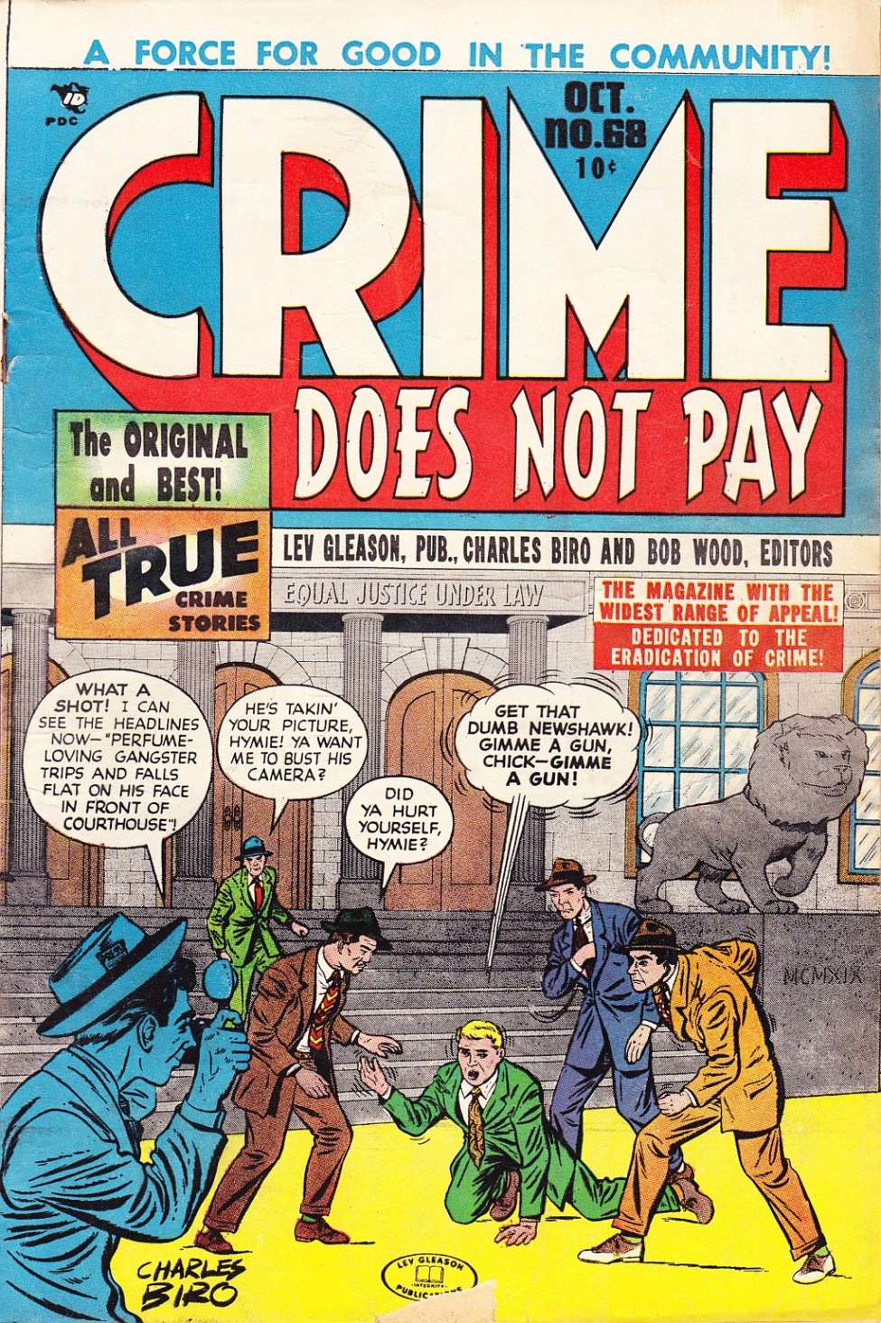 Comic Book Cover For Crime Does Not Pay 68