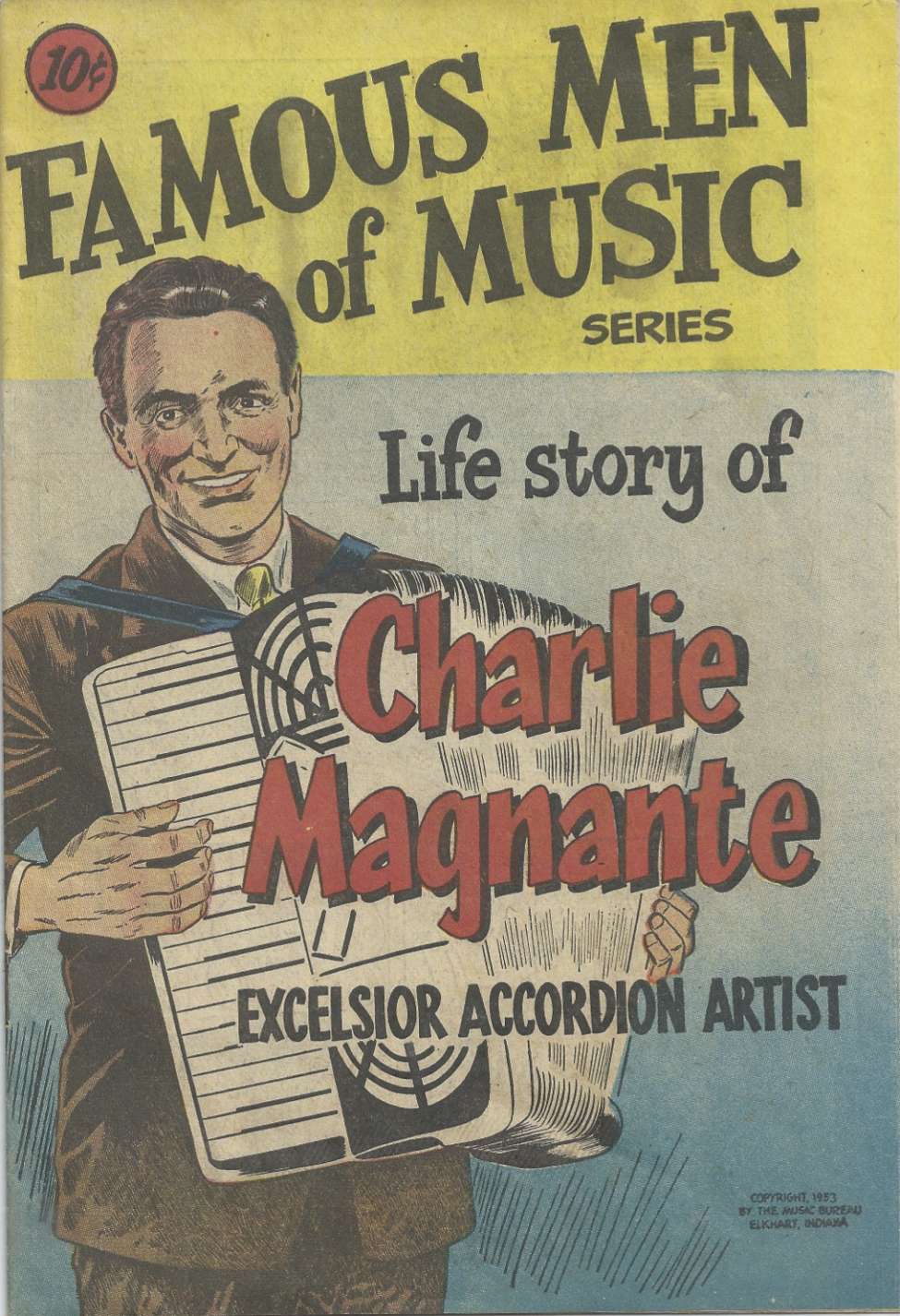 Book Cover For Famous Men of Music - Charlie Magnante