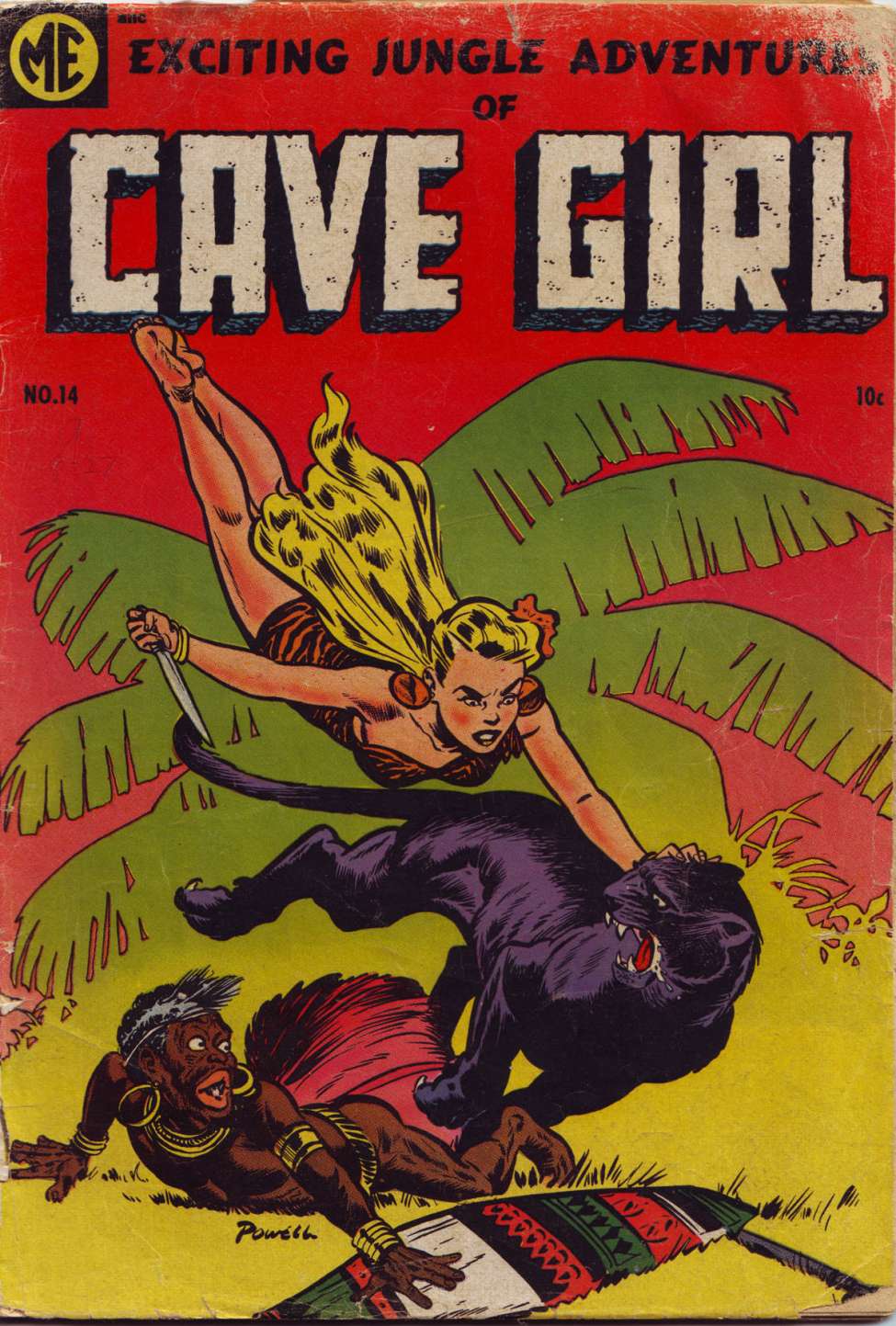 Comic Book Cover For Cave Girl 14