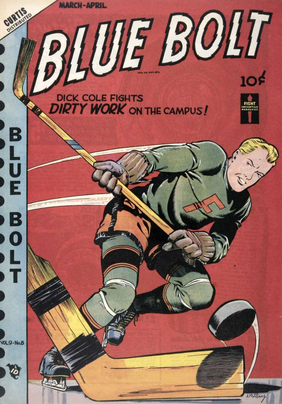 Comic Book Cover For Blue Bolt v9 8