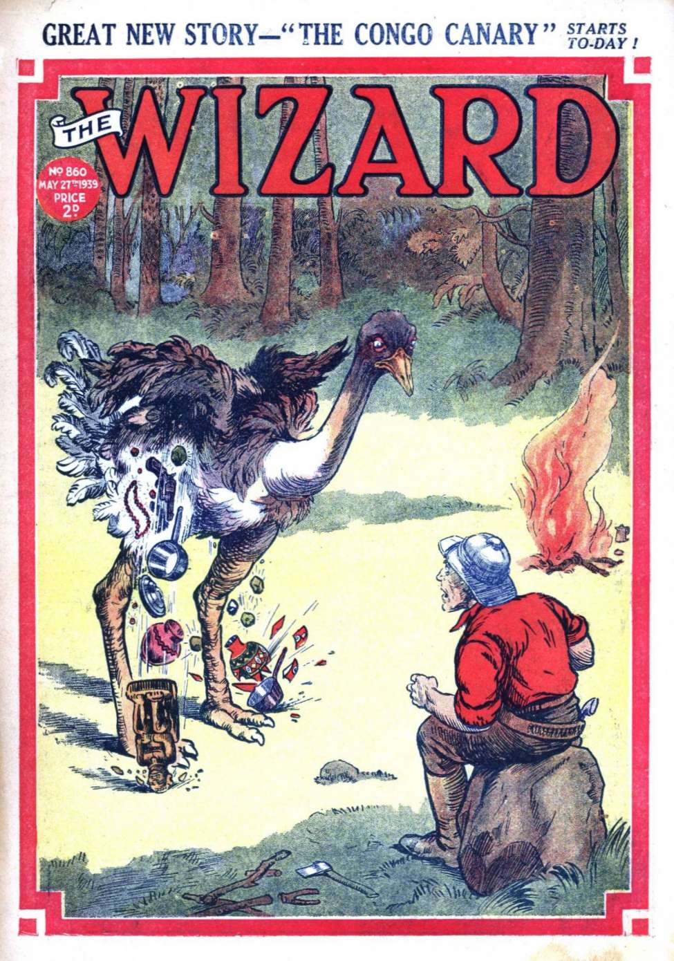 Comic Book Cover For The Wizard 860