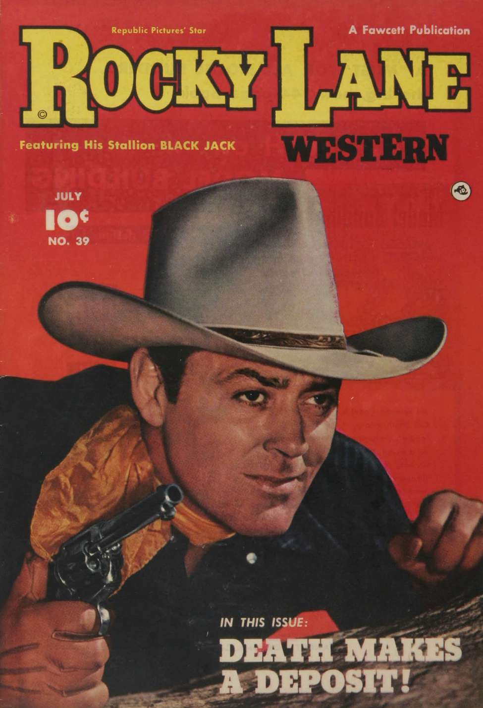 Comic Book Cover For Rocky Lane Western 39