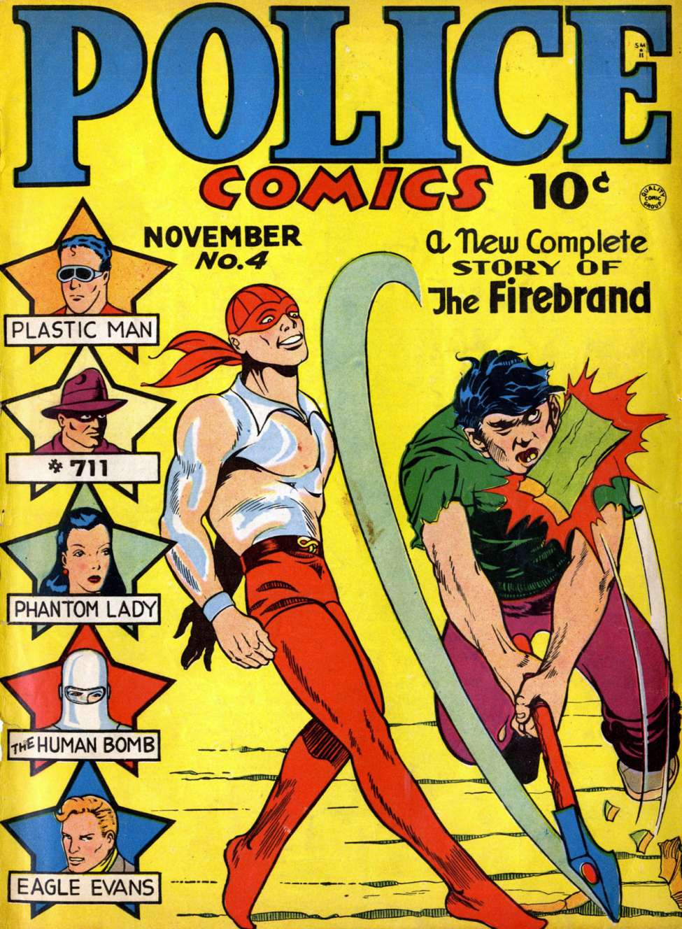 Comic Book Cover For Police Comics 4