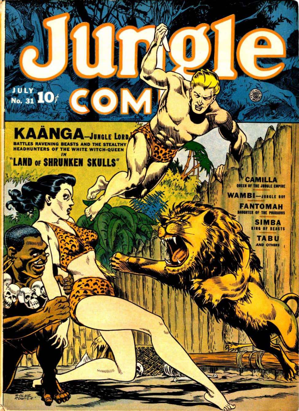 Comic Book Cover For Kaanga vol.2 -Jungle Comics Archive (Fiction House)