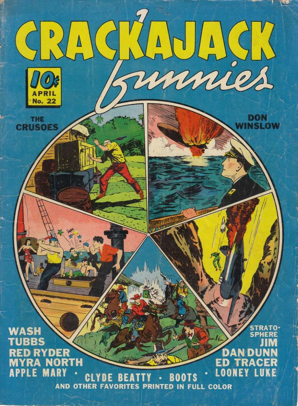Comic Book Cover For Crackajack Funnies 22