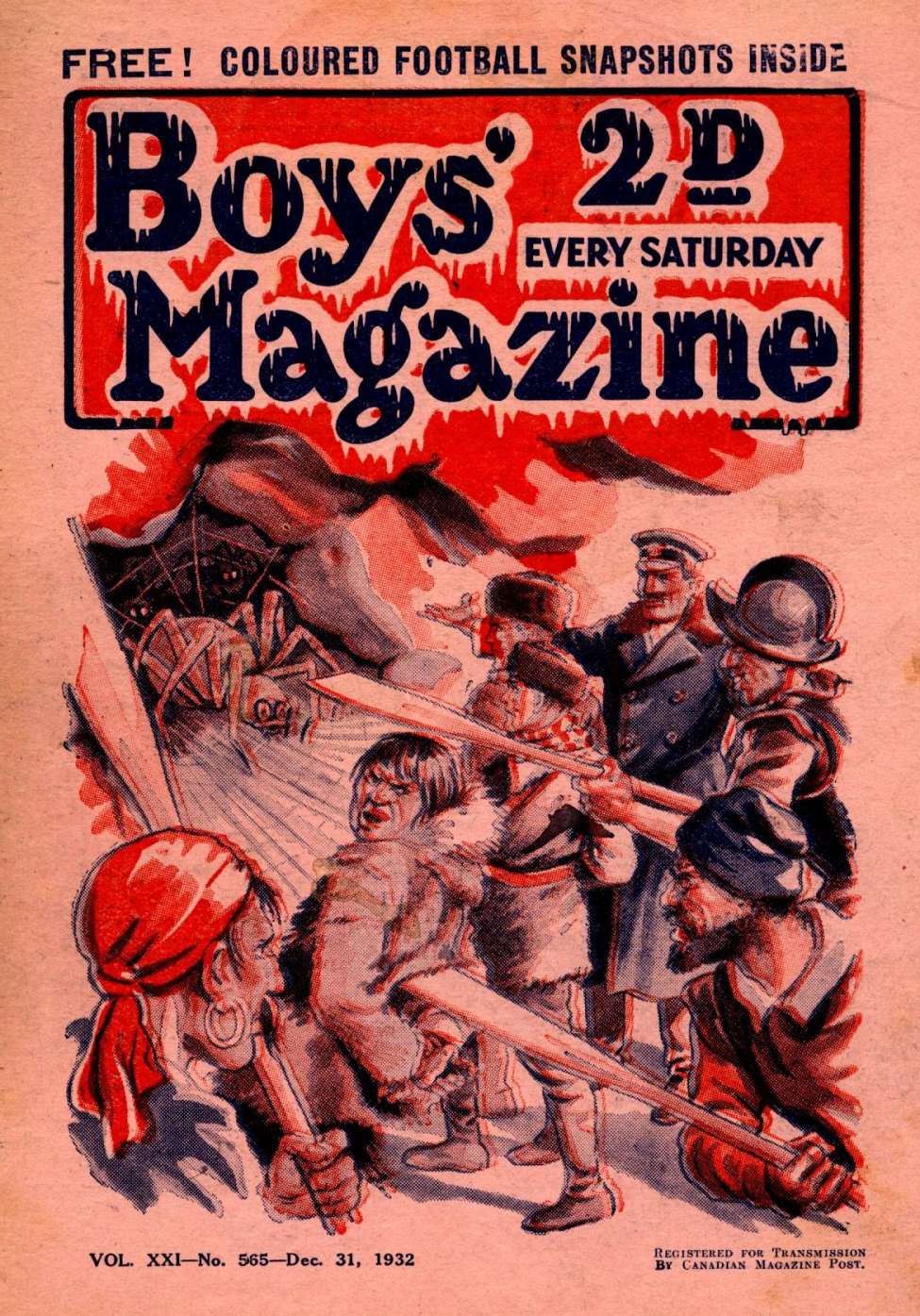 Book Cover For Boys' Magazine 565