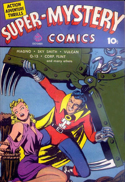 Comic Book Cover For Super-Mystery Comics v1 3