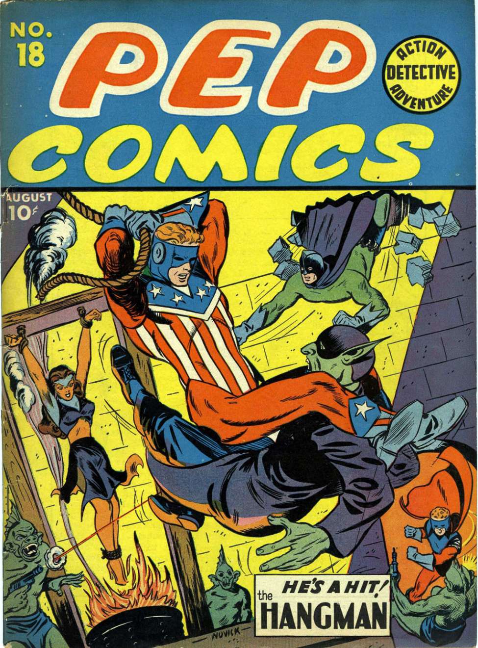Comic Book Cover For Pep Comics 18