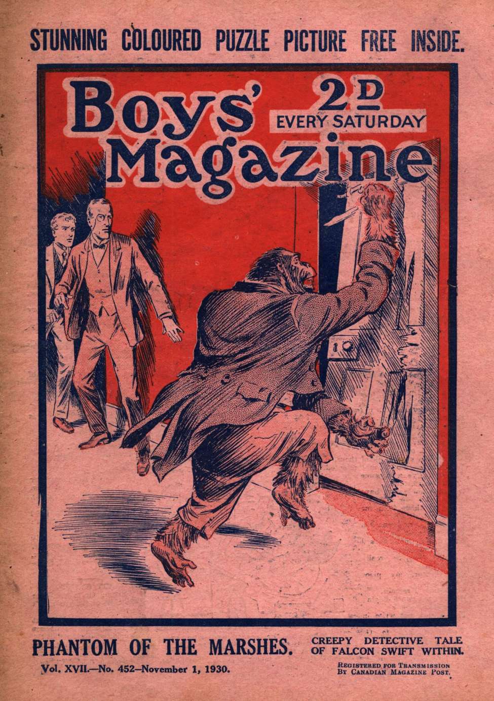 Book Cover For Boys' Magazine 452