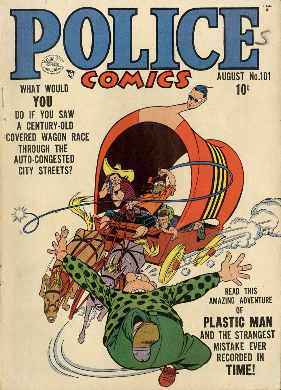 Comic Book Cover For Police Comics 101
