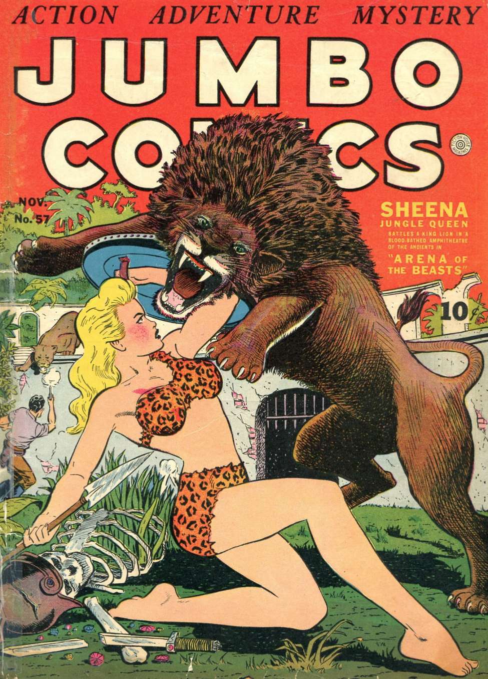 Comic Book Cover For Jumbo Comics 57