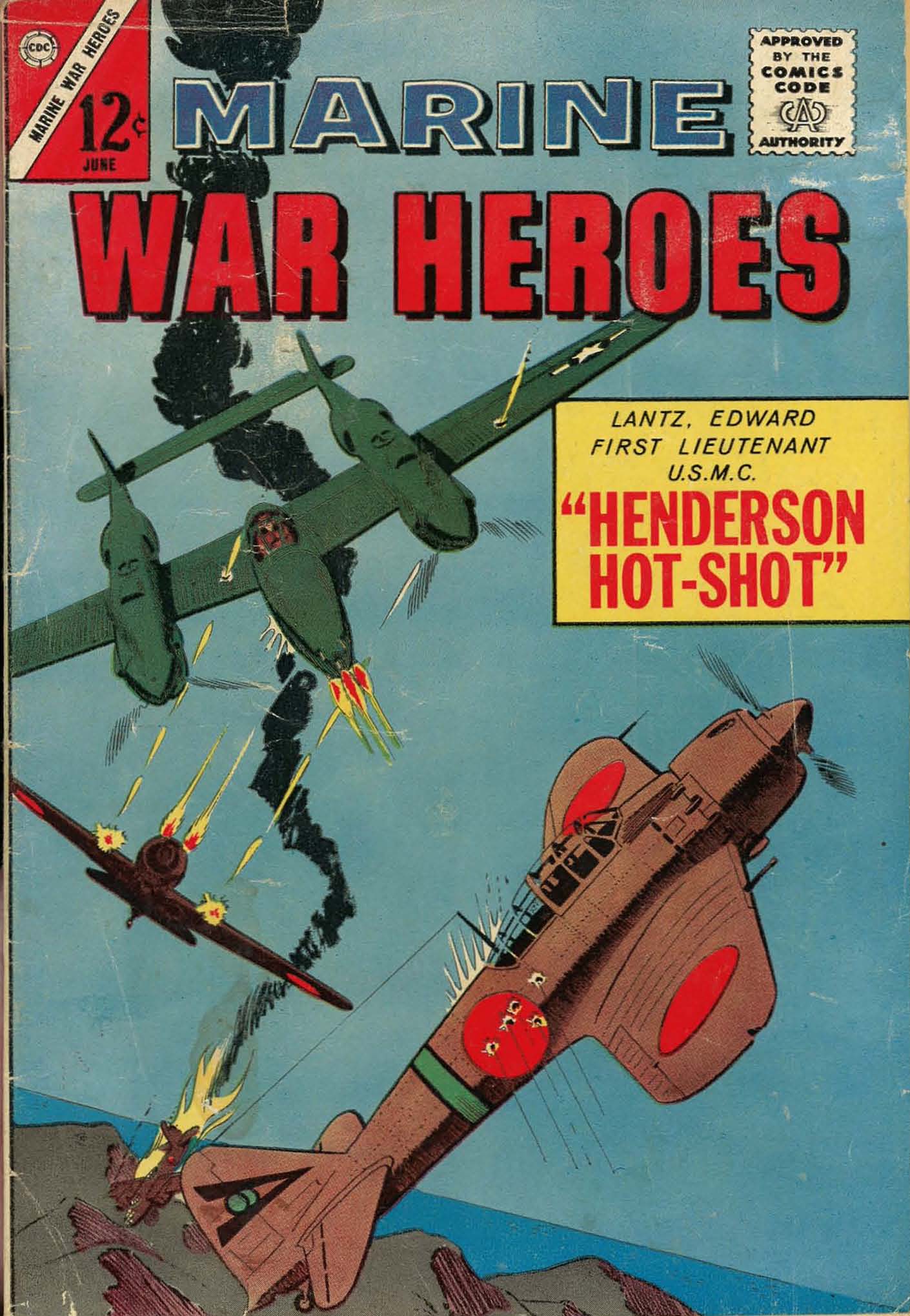 Comic Book Cover For Marine War Heroes 3